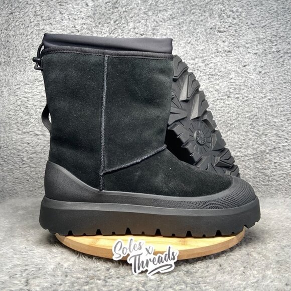UGG Classic Short Weather Hybrid Boot Size 12 Men Black 1143992 - Picture 1 of 8
